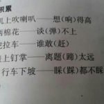 汉字的谐音笑话大全,汉字谐音笑话大全精选